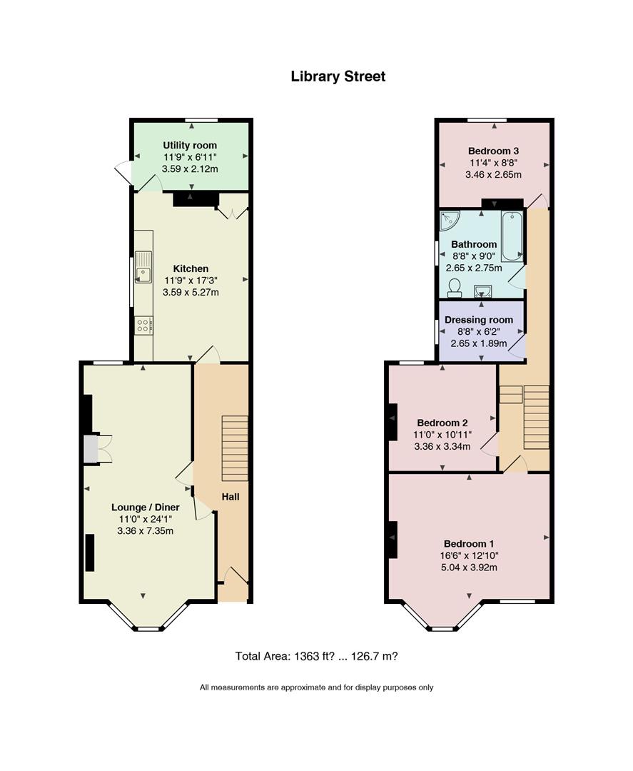 Floorplan for Library Street, Canton, Cardiff